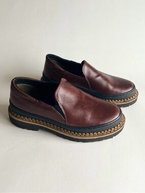 Georgia Giant GB00142 Brown Leather Work Shoes size 7.